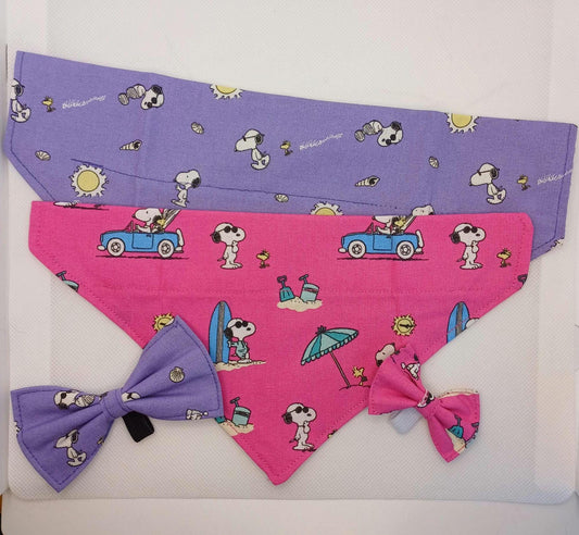 Snoopy Bandana and Bowtie