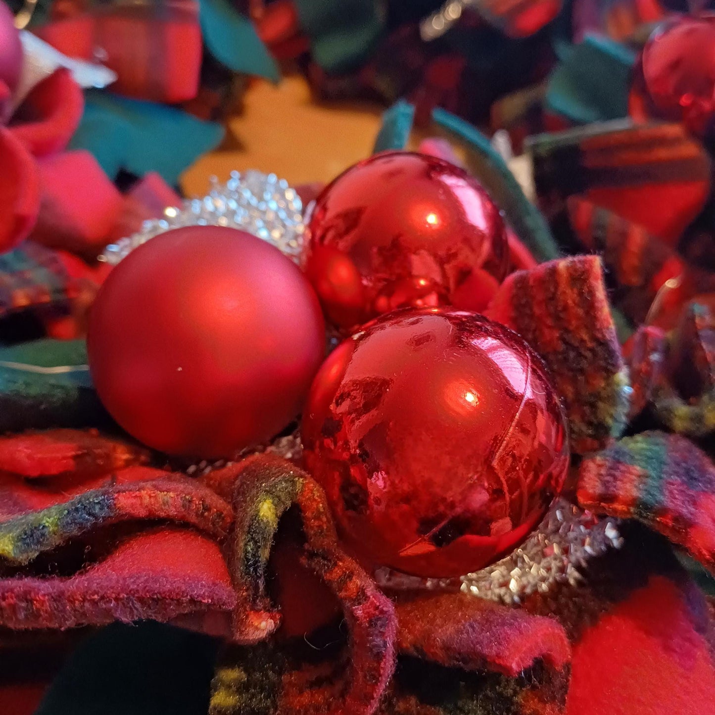 Fleece Christmas Wreath