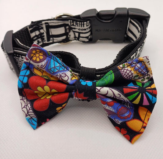 Day-of-the-Dead Bow Tie